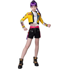 KPop Demon Hunters Rumi Costume - Yellow Jacket Shirt Pants Set Kpop Rumi Cosplay