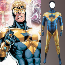 DC Comics Booster Gold Michael Carter Costume - Fullsuit Booster Gold Michael Carter Cosplay