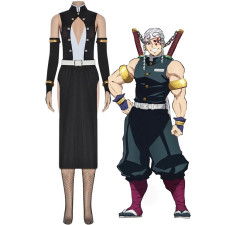 Demon Slayer Uzui Tengen Costume - Black And White Dress Set Uzui Tengen Cosplay