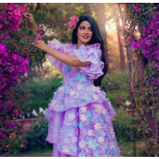 Encanto Isabela Madrigal Wig - Long Black Wavy Wig Isabel Madrigal Cosplay Costume