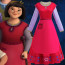 Disney Wish Dahlia Costume - Red Dress Dahlia Cosplay