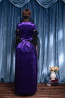 Halloween Masquerade Ball Fancy Evil Queen Purple Dress Costume