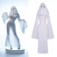 Ghost Girl Mrs. Apricot Costume - White Dress Mask Mrs. Apricot Cosplay