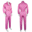 Barbie Movie Ken Costume - Dark Pink Jumpsuit Ken Cosplay