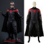 Batman & Robin Movie 1997 Robin Chris o'Donnell Costume - Black Red Bodysuit Cape Robin Cosplay
