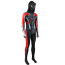 Spider-Man 2 Miles Morales Evolved Suit Style 2 Costume - Black Bodysuit Hood Mask Set Miles Morales Spider-Man Cosplay
