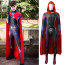 Young Advengers Wiccan Billy Kaplan Costume - Red Blue and Black Bodysuit Cape Set Wiccan Cosplay