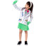 Girls Mad Scientist Costume - Shirt Skirt Mad Scientist Cosplay