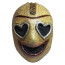Heart Eyes Killer Mask Prop - Halloween Horror Killer Cosplay Costume Mask