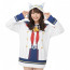 Uma Musume Pretty Derby Oguri Cap Costume - White Hoodie Pretty Derby Cosplay