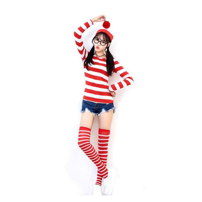 Where's Wally Cosplay Costume