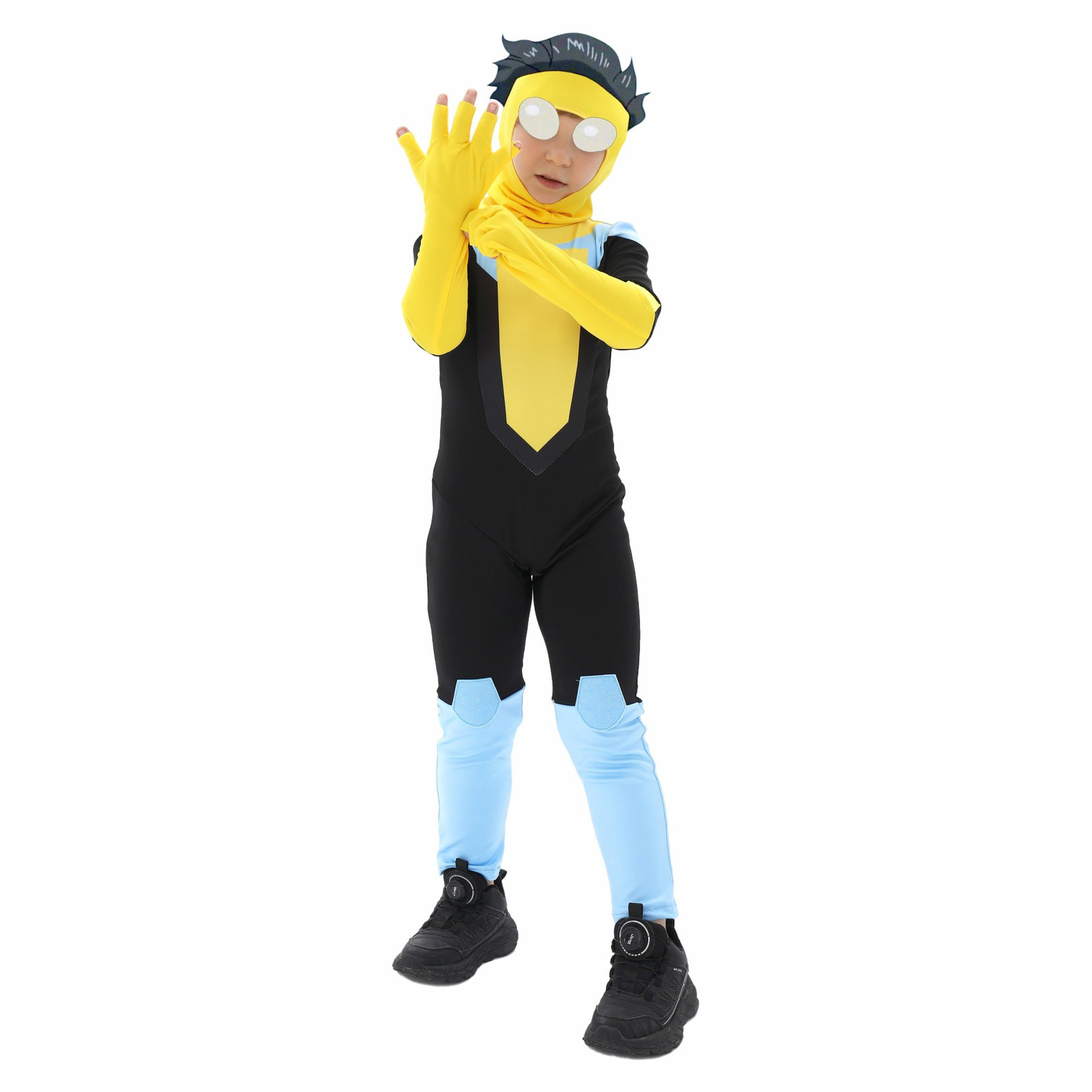 Boys Invincible Costume - Jumpsuit Mask Invincible Cosplay