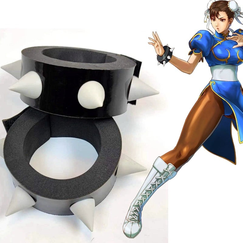 Street Fighter Chun Li Bracelets Prop - Chun Li Cosplay Costume Prop