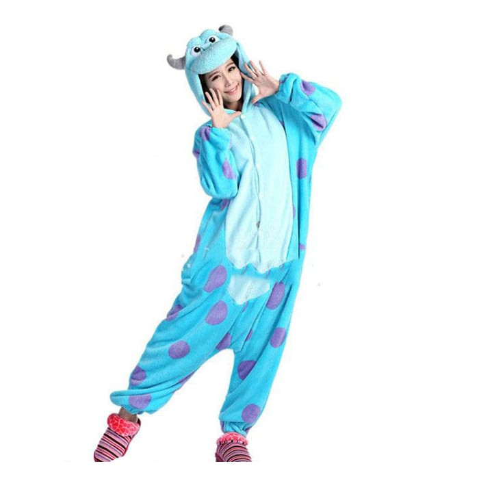 Kids Monsters Inc James P. Sullivan Sully Costume - Onesie Jumpsuit James P. Sullivan Cosplay