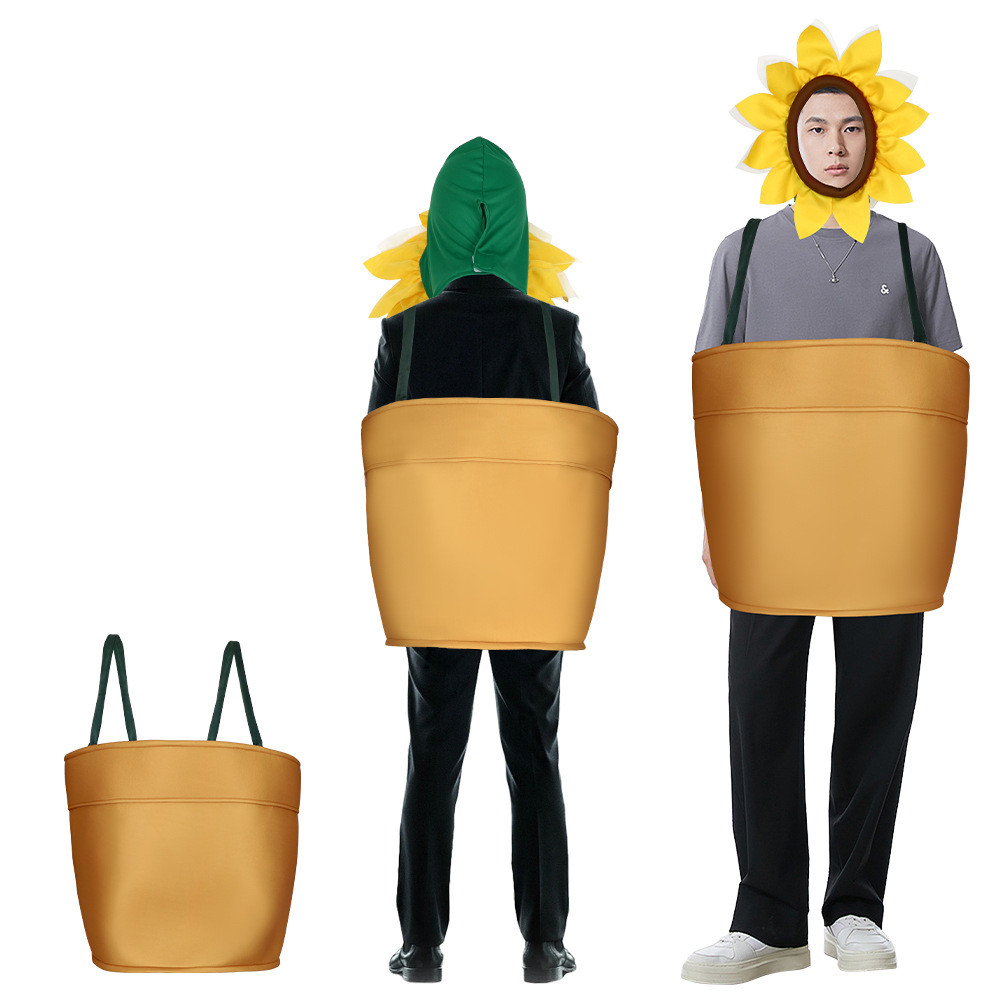 Sunflower With Pot Costume - Suit Flowerpot Cosplay
