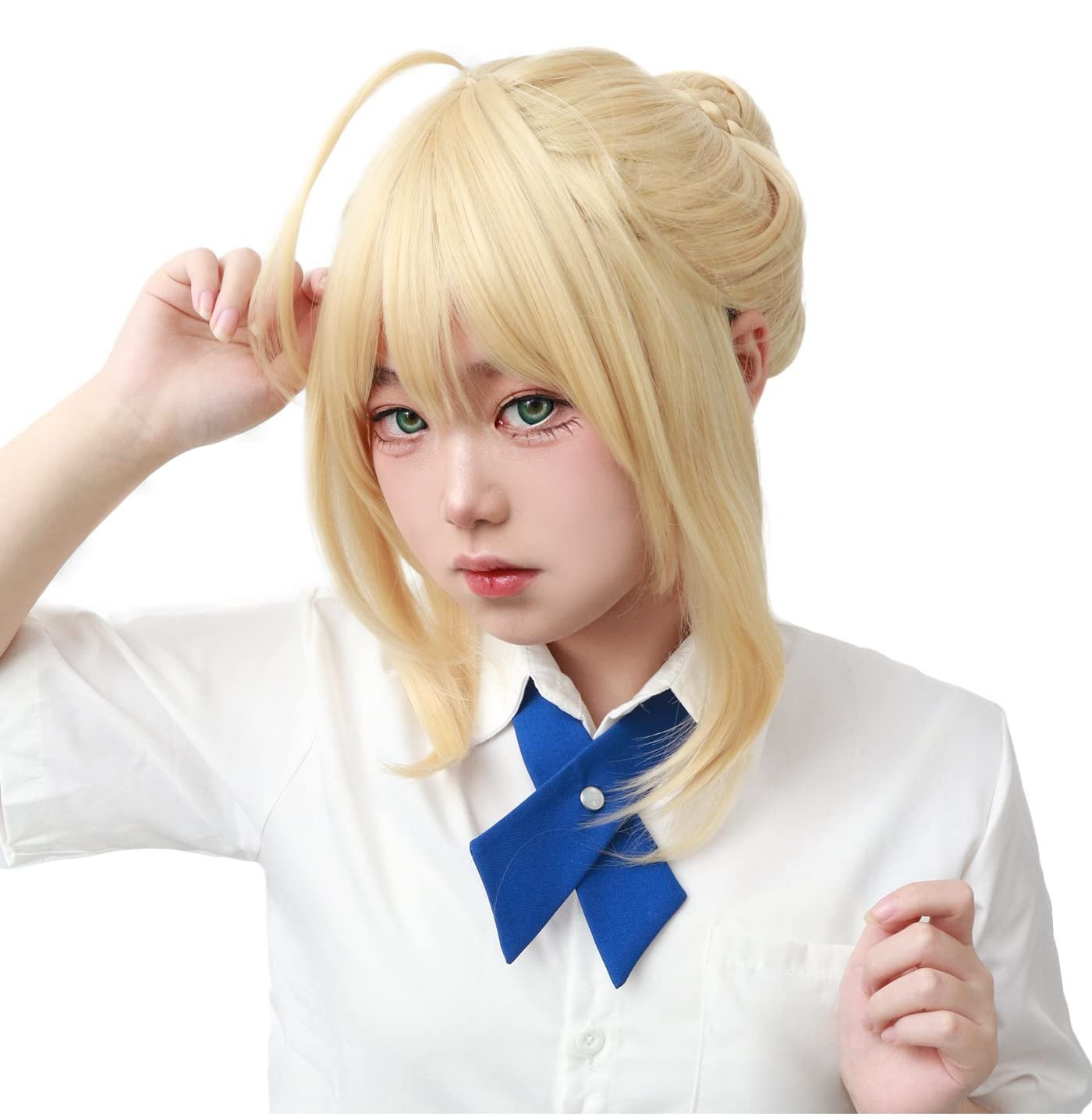 Fate Stay Night Saber Wig - Saber Cosplay Costume Wig Prop