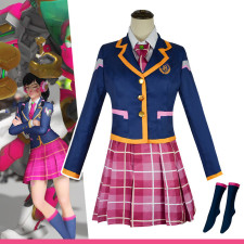 Overwatch Academy D.Va Skin Costume - School Uniform Academy D.Va Skin Cosplay