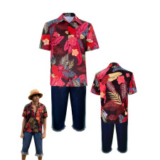 One Piece Live Action Monkey D. Luffy Costume - Hawaiian Shirt Set Monkey D. Luffy Cosplay
