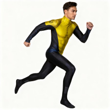 Deadpool Negasonic Teenage Warhead Costume - Yellow Black Bodysuit Negasonic Cosplay