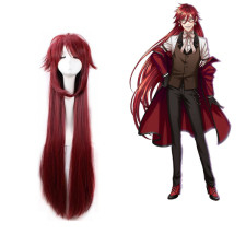 Black Butler Grell Sutcliff Wig - Grell Sutcliff Costume Wig Prop