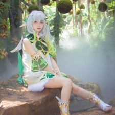 Genshin Impact The Greater Lord Rukkhadevata Wig - The Greater Lord Rukkhadevata Cosplay Costume Wig