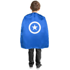Kids Captain America Cape Costume - Blue Cape Captain America Cosplay