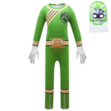 Hyakujuu Sentai Gaoranger Gao Green Kids Lycra Cosplay Costume