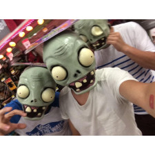 Plants Vs Zombies Zombie Mask - Zombie Cosplay Costume Mask Prop