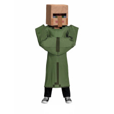 Kids Minecraft Villager Costume - Mask Green Suit Villager Cosplay