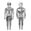 Kids Alien Costume - Shiny Silver Bodysuit Alien Cosplay