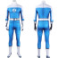 Men The Fantastic Four First Steps Costume - White Collar Jumpsuit Fantastic Four Suit Cosplay