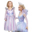 Girls Wicked Glinda Costume - Shiny Purple Dress Glinda Cosplay