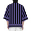 Demon Slayer Iguro Obanai Costume - Black and Purple Pattern Kimono Jacket Iguro Obanai Cosplay