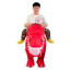 Jurassic World Red Tyrannosaurus Rex Dinosaur Inflatable Costume - Red T-Rex Dino Cosplay