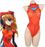 Neon Genesis Evangelion Asuka Langley Sohryu Bikini Swimsuit Costume - Orange Swimsuit Asuka Langley Sohryu Cosplay