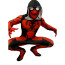 Marvel Blood Spider Jeffrey Calvert Costume - Red Black Bodysuit Mask Blood Spider Cosplay