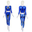 The Fantastic Four Invisible Woman Costume - Retro Comic Style Blue Bodysuit Susan Storm Cosplay