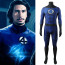 The Fantastic Four Mister Fantastic Costume - Muscle Pattern Navy Bodysuit Mr Fantastic Cosplay