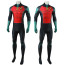 Son of Batman Robin Costume - Red Green Bodysuit Animated DC Robin Cosplay