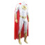 Superman: Man of Steel Superman Costume - White Gold Bodysuit Superman Cosplay