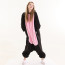 Kids Pink Black Pig Costume - Onesie Jumpsuit Pink Black Pig Cosplay