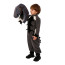 Kids Black T-Rex Costume - Mask and Jumpsuit T-Rex Cosplay