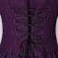 Women Victorian Age Dress Costume - Purple Bow Pleated Dress Victorian Cosplay