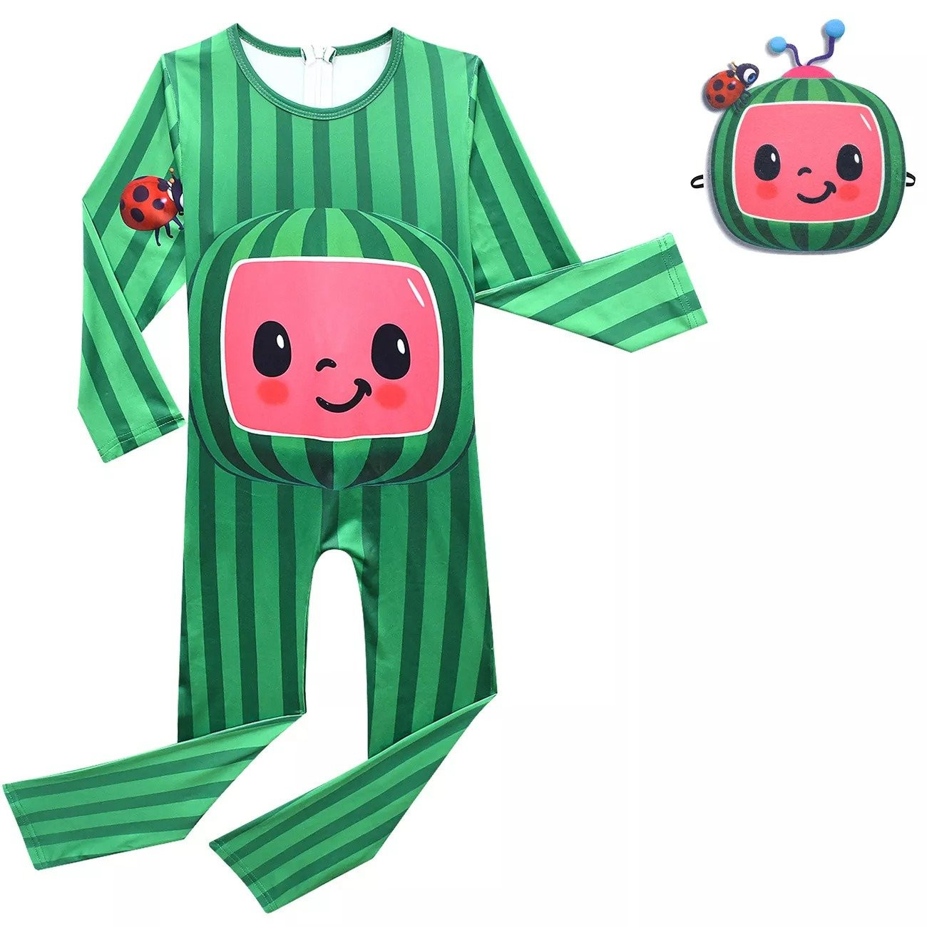 Cocomelon JJ Watermelon Kids Lycra Cosplay Costume