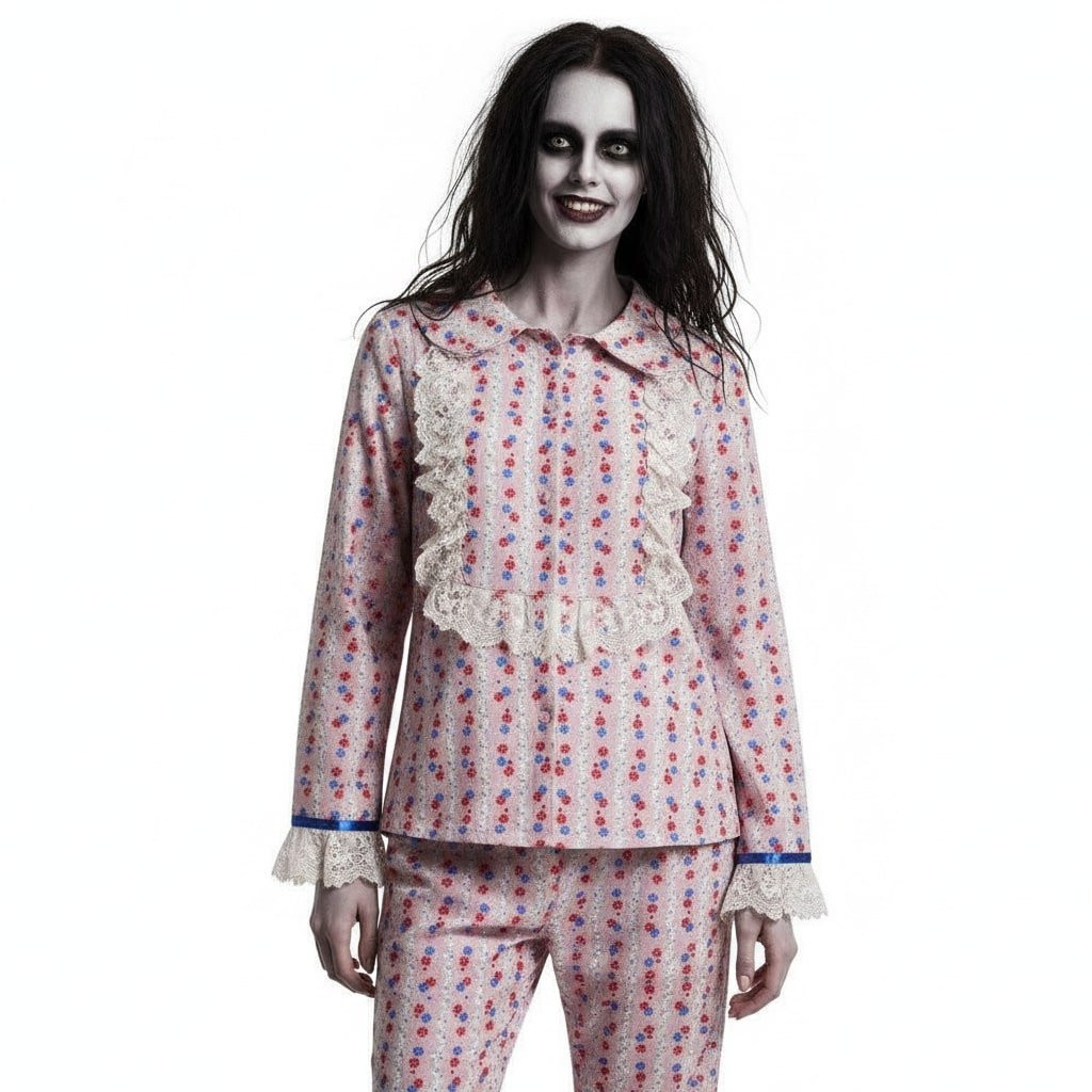 The Exorcist Believer Regan MacNeil Costume - Pink Shirt Pants Regan MacNeil Cosplay