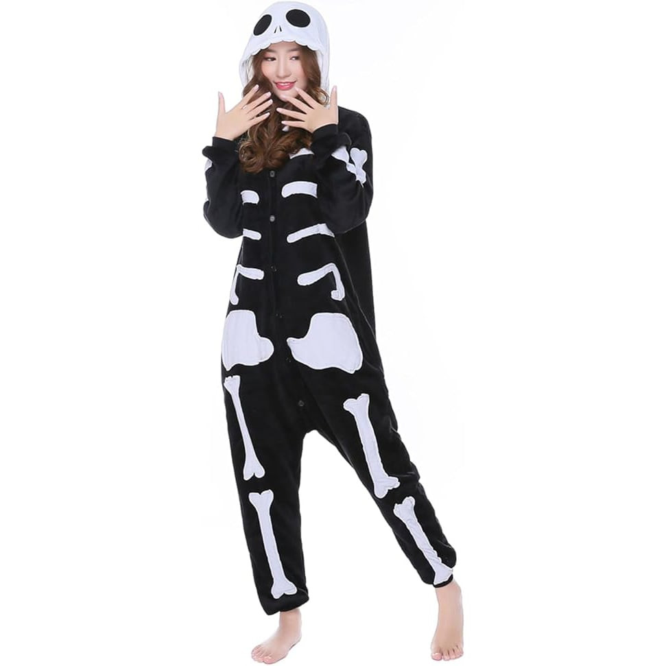 Kids Skeleton Costume - Onesie Jumpsuit Skeleton Cosplay