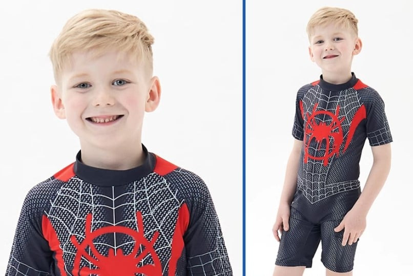 Boys Spider Man Miles Morales Swimsuit Spider Man Miles Morales