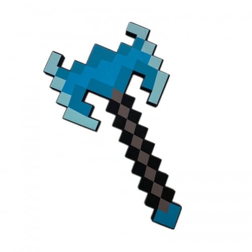Minecraft Dungeons Deluxe Foam Double Axe Cosplay Costume Prop