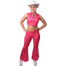 Barbie Movie 2023 Margot Robbie Costume - Cowgirl with Hat Barbie Margot Robbie Cosplay