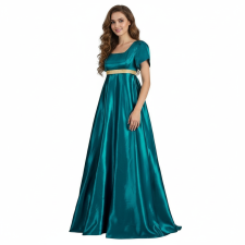 Bridgerton Medieval Regency Costume - Dark Blue Dress Medieval Regency Cosplay